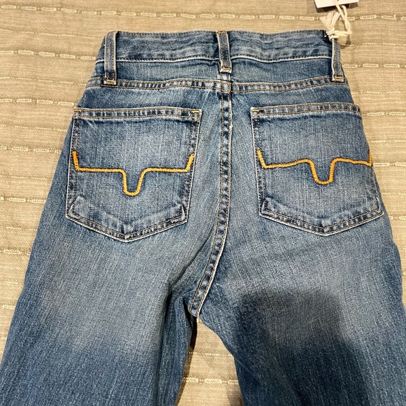 Jennifer Kimes Blue Flared Wide-Leg Jeans 000/32 - Picture 5 of 8